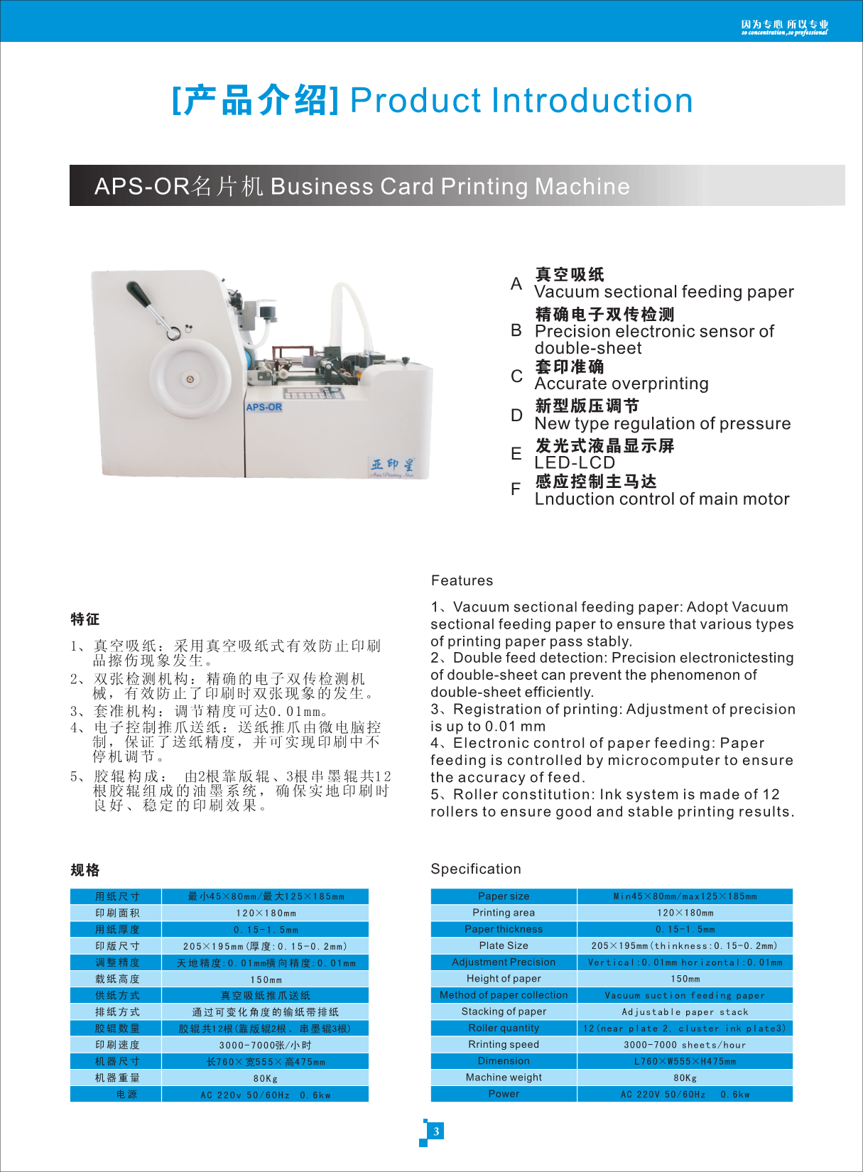 APS-OR小型名片胶印机